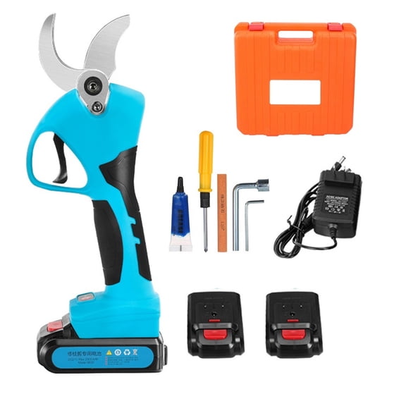 21V Cordless Pruner Lithium-ion Pruning Shear Efficient Scissors Bonsai Electric Tree Branches Garden Tools Electric SC-8605 ,Long-Lasting