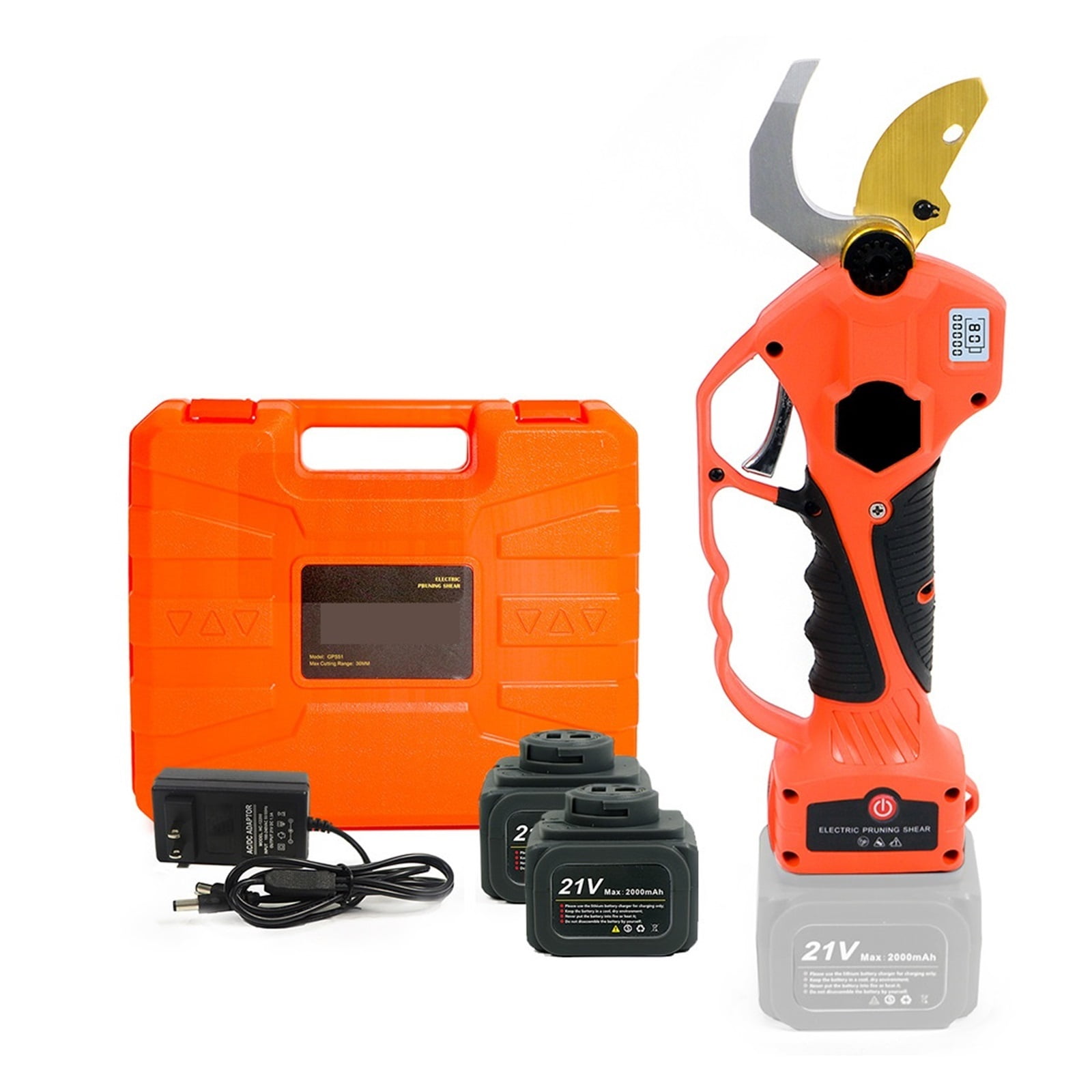 21V Cordless Pruner Shear Fruit Tree Bonsai Pruning Electric Tree ...