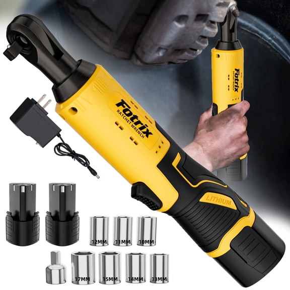 21V Electric Ratchet Tool Set (includes 8 sockets and 2 chargers) is designed specifically for automotive repair and disassembly. This right-angle wrench is also suitable for a variety of everyday ho