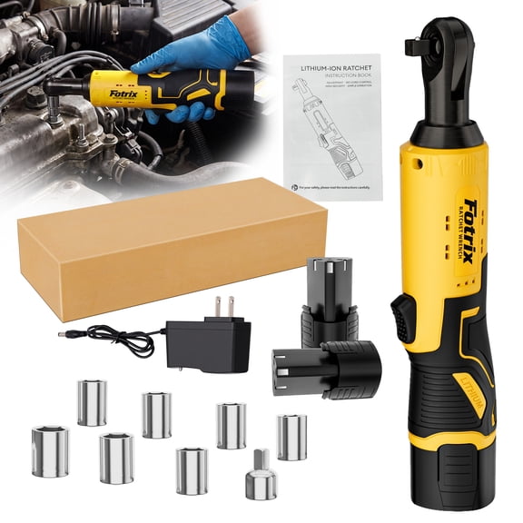 21V Electric Ratchet Tool Set (includes 8 sockets and 2 chargers) is designed specifically for automotive repair and disassembly. This right-angle wrench is also suitable for a variety of everyday ho