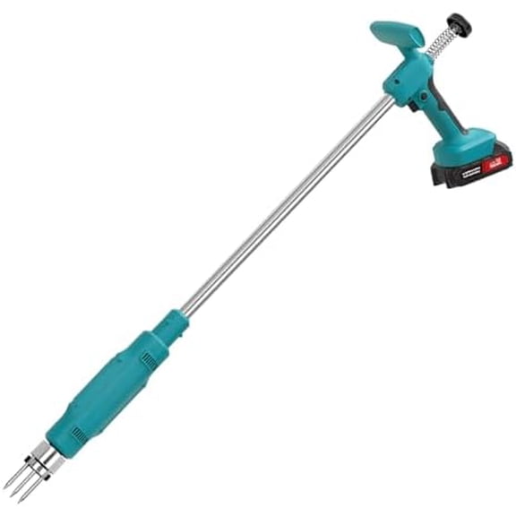 21V Electric Weed Puller Tool, Stand Up Heavy Duty Weed Puller w/3000mAh Battery*2, Root Weeder for Lawn/Yard$$Garden & Patio