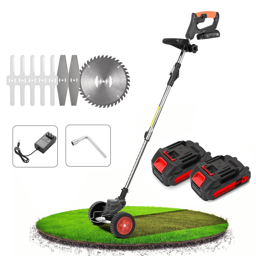 CACAGOO 21V Electric Weed Wacker Cordless, Battery Operated Weed Eaters