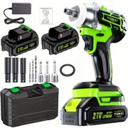21V Safety-Enhanced Cordless Impact Wrench, Easy-to-Use Rechargeable Power Tool for Home Repairs