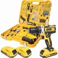 thumbnail image 1 of 21V Tool Kit with Drill, 120PCS 21V Cordless Drill Set with 3/8" Keyless Chuck of Metal & 25+3 Clutch with Impact, 2 x 2.0Ah Battery & Fast Charger, Max Torque 45Nm, 2-Variable Speed, 1 of 14