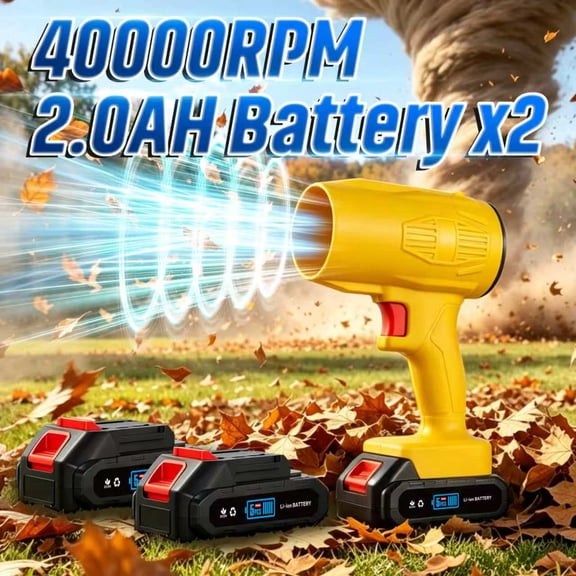 21V Turbo Jet Blower  Yellow Two Batteries
