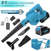 21V Turbo Jet Cordless Leaf Blower, Lightweight Ergonomic Tool for Yard & Lawn Maintenance