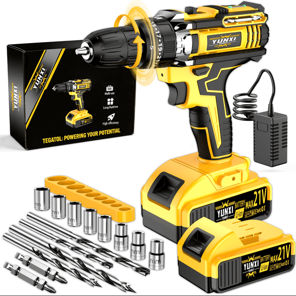 21V household multifunctional cordless drill,Tool Box Set, power too