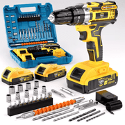 21V household multifunctional cordless drill, power tool, equipped with battery and charger, suitable for gardening, home decoration, outdoor maintenance and craftsmanship.