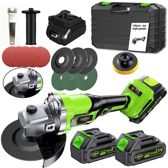 21V new rechargeable angle grinder, lightweight and multifunctional handheld angle grinder, ergonomically designed,