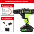 thumbnail image 1 of 21VF Cordless Drill/Driver, 2-Speed Lithium-Ion with Impact Function, 3-in-1 Electric Power Tool, 1 of 7