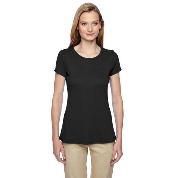 21WR Jerzees Ladies DRI-POWER SPORT T-Shirt Black 2XL
