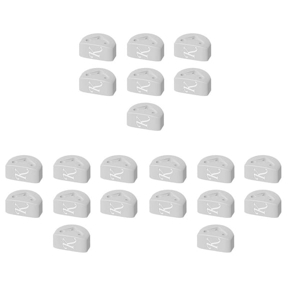 21X Guitar String Triangle Chord Tie for Stringed Instruments Acoustic Guitar Parts Accessories,21 x Triangle string buckle,White