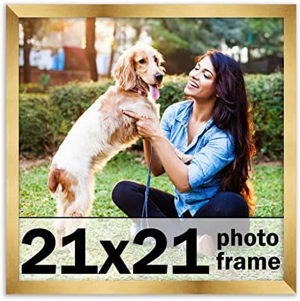 21X21 Frame Bronze Picture Frame Modern Photo Frame Includes UV