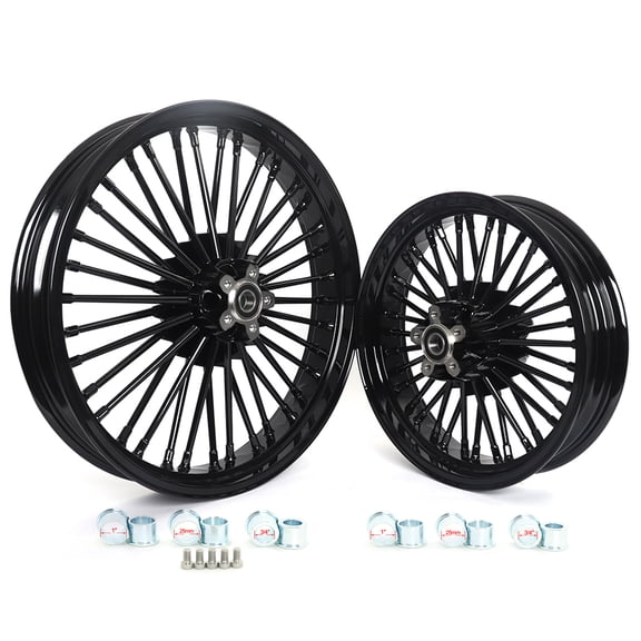 21X3.5 16X3.5 for Harley Fat Spoke Wheels Rims Heritage Softail Classic FLSTC Fat Boy FLSTF Deluxe 2000-2007 2001 2002 2003 2004 2005 2006