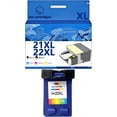 thumbnail image 1 of 21XL 22XL Ink Cartridges Compatible for HP F4180 F2210 D1560 D1530 D1420 D1520 3915 3930 PSC 1410 4315 J3680 Inkjet Printers, Leak-Proof Design Crisp Printing, 1 of 7