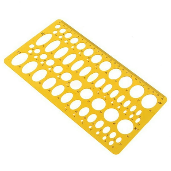21cm/25cm Ellipse Drafting Drawing Stencil Mechanical Ruler Oval Round Template