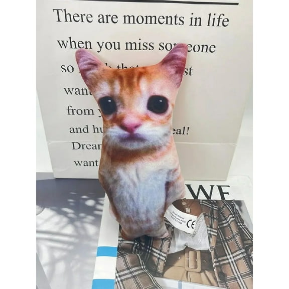 21cm Cute El Gato Cat Plush Toys Wowwow Cat Dolls Plushies Simulation Stuffed Animals Birthday Holiday Gift Kids Collectible Toy