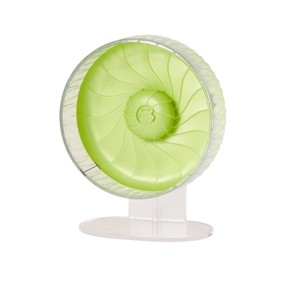 21cm Silent Hamster Whirlwind Running Wheel, 8.26 Inch Wide Track Spinner with Stand, Professional Dual Axis Exercise Toy, Quiet Hamster Cage Accessory for Dwarf Syrian Hamsters Gerbils