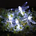 thumbnail image 1 of 21ft 30 LED Dragonfly Solar Powered String Lights, Outdoor Solar Fairy Lights Waterproof Decoration Light for Home, Garden, Patio, Christmas Tree, Flower, Lawn, Festival, 1 of 9