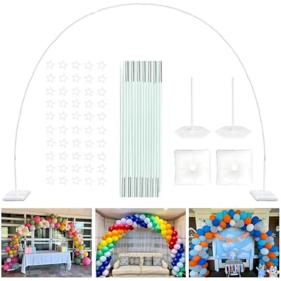 21ft Balloon Arch Stand Kit, Free Combination in Width and Height (e.g. 10ft x 7.5ft), Convenient to Assemble and Disassemble, Not Include Balloons$$Electronics Accessories