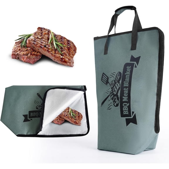21in Oxford Meat Blanket for Resting BBQ - 5-Layer Insulated Bag for Retention & Tender Meat - Ideal for Briskets, Pork , Steaks, Grilling Gifts for Men