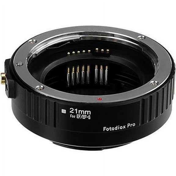 fotodiox pro auto macro extension tube, 21mm section - for canon eos ef/ef-s lenses for extreme close-up