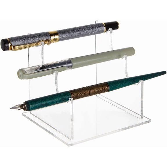 21mm Slot Acrylic Pen Holder Display Stand 3-Tier Eyebrow Pen Display Stand Pen Holder Display Rack Make Up Brush Organizer