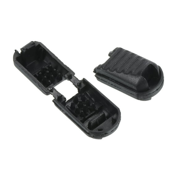 21mm Zipper Pull Cord Ends Zip Clip Buckle Rope End Lock for Backpacks, Black, 25 Pack