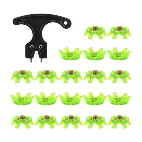 21pack Durability Polymer Golf Cleats Wet Weather Golf Cleats Stable Golfs Shoe Spikes for Outdoor Activity