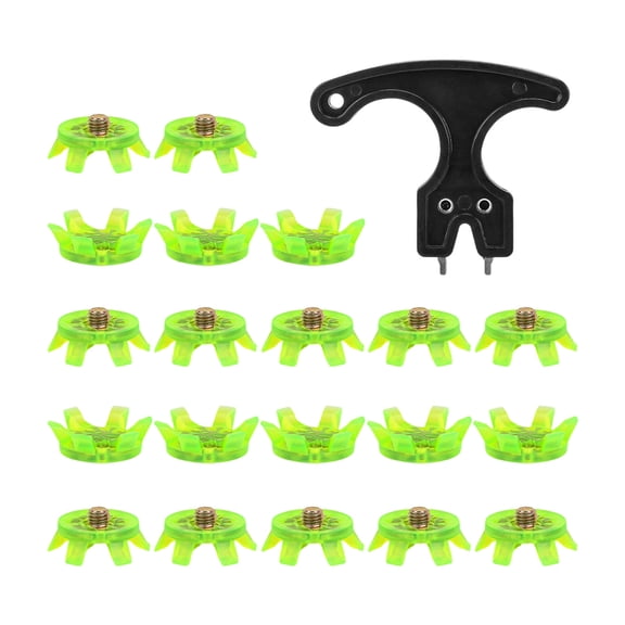21pack Golf Cleats Secure Stability Spikes Professional Golf Shoes Men Spikes for Enhancea Grip on Various Terrains