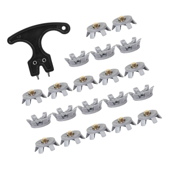 21pack Replacement Golf Spikes Pin Protables Useful Golf Spikes for Soft Ground Wet Conditions Pressure Relief