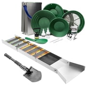 21pc ASR Outdoor Complete Sluice Box Gold Panning Kit with 1/2 Classifier Prospecting Equipment