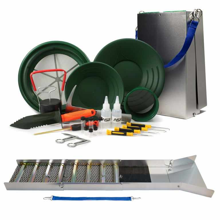 ASR Outdoor Gold Panning Kit Beginner Prospecting Equipment and