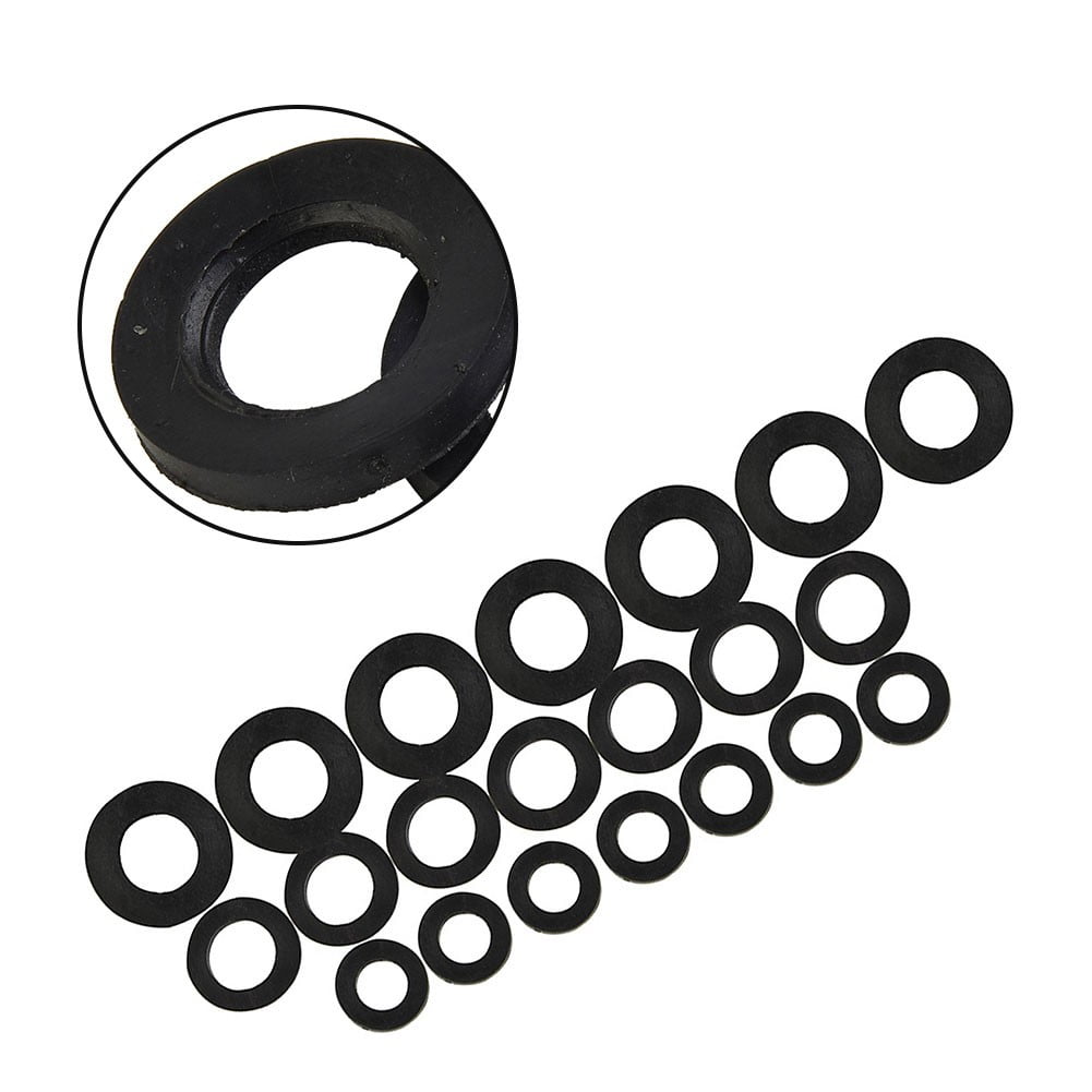 21pc Assorted Rubber Washers for Plumbing Repair - Tap Bath Sink Basin Shower Seal
