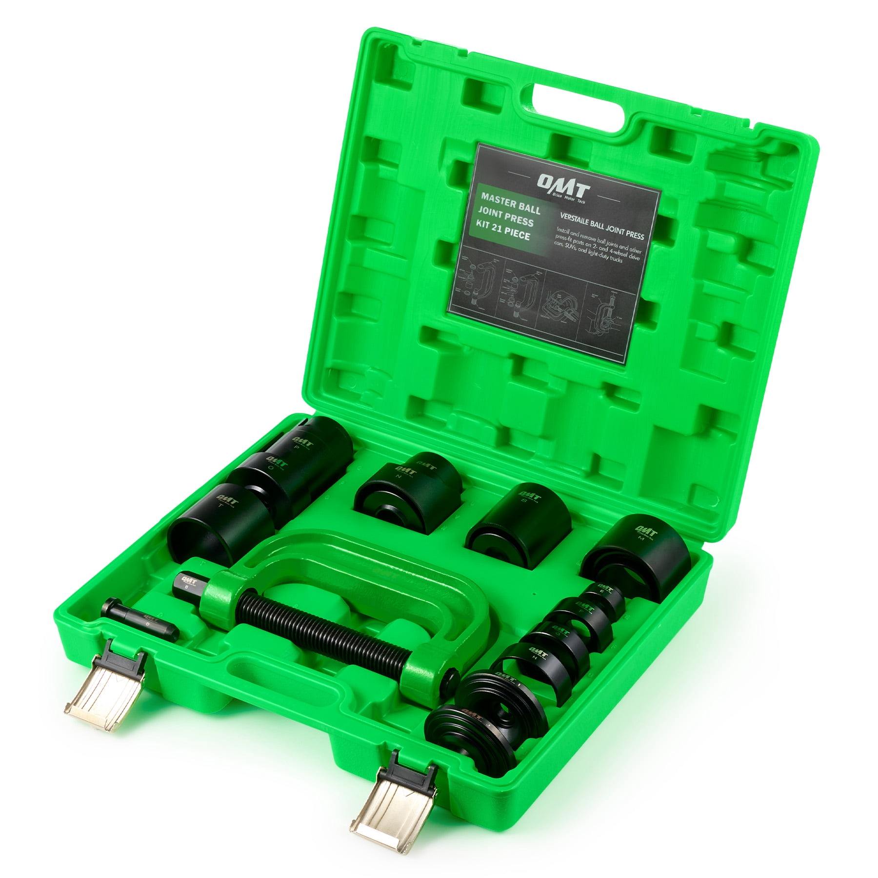 21pc Ball Joint Press Kit Ball Joint Removal Tool Kit with Ball Joint Separator Universal Adapters and Storage Case