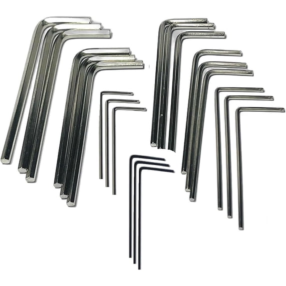 21pcs Mini Hex Key Set,Mini Hex Wrench sets Tool Kit Silver,Imperial L ...