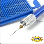 21pcs Mini Twist Micro-Drill Set 61-80 Jewelers Bit Index Pin w/ Hand Drill Kit