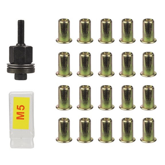 21pcs Rivet Nut Tools Hand Simple Installation Manual Riveter for Rivnuts Nuts M5
