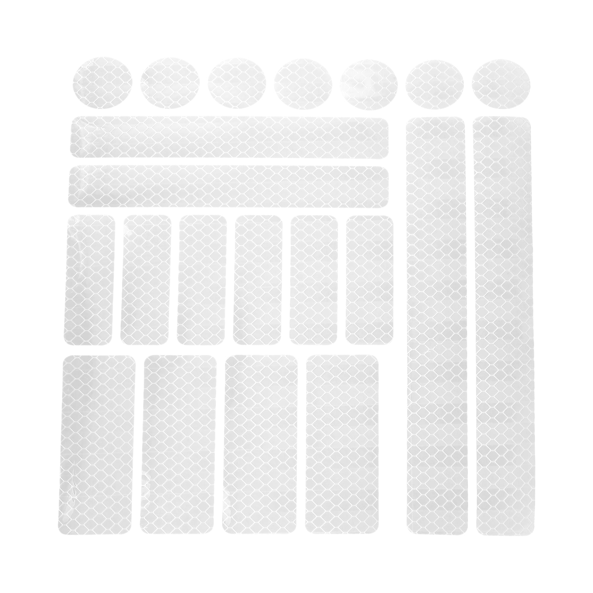 21pcs White Reflective Stickers Safety Warning Strip Tape for Car ...
