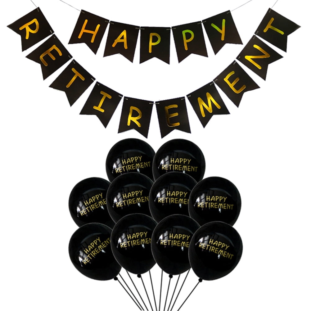 21pcs in 1 Set Banners and Balloons Set Paper Bunting Flags Printing ...