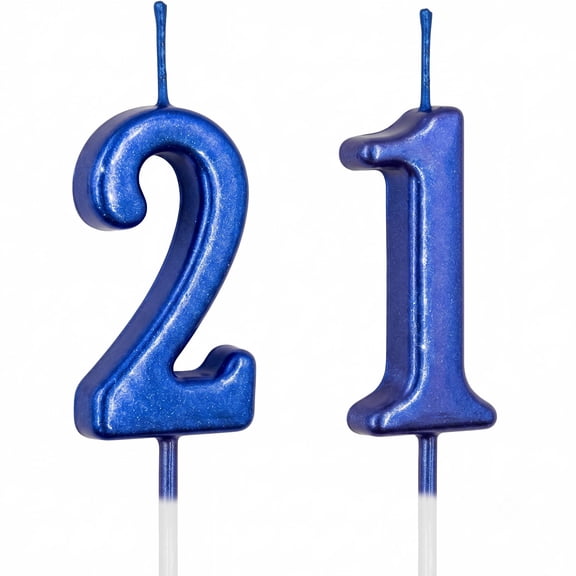 21 Birthday Candles for Party Celebrations