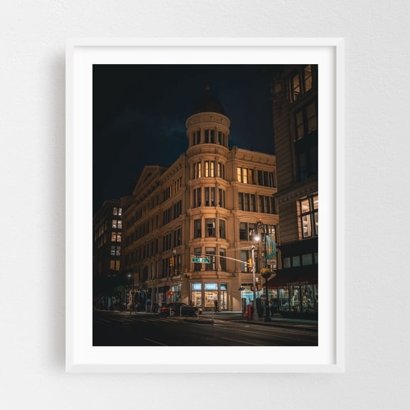 21st & 6th, Chelsea - Manhattan New York Photography White Framed Wall Art Print 30 x 40 inches