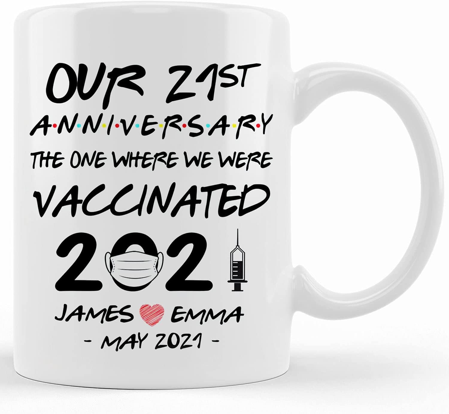 21st Anniversary Mug, 21st s For Husband, 21 Year s For Wife, 21