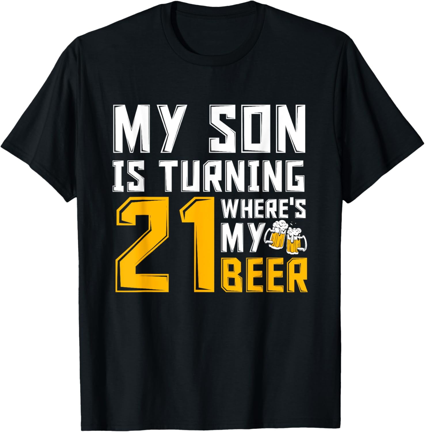 T-shirt Geek 21 Ans - Design Drôle Maths - Coton Confortable Taille Moyenne