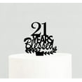 thumbnail image 1 of 21st Birthday / Anniversary Blessed Years Cake Decoration Topper, 1 of 1