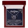 thumbnail image 1 of 21st Birthday Daughter Gift Necklace, Gift From Dad, Lucky in Love Jewelry For 21st Birthday Daughter, Gift for 21 Year Old Daughter from Father jewelry, 1 of 7