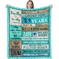 thumbnail image 1 of 21st Birthday Decorations for Her 21st Birthday Gifts for Her Him 21 Year Old Girl Boy Gift Ideas 21st Happy Birthday Gifts for Women Daughter Son Girl Boy Flannel Throw Blanket 60"X50", 1 of 6