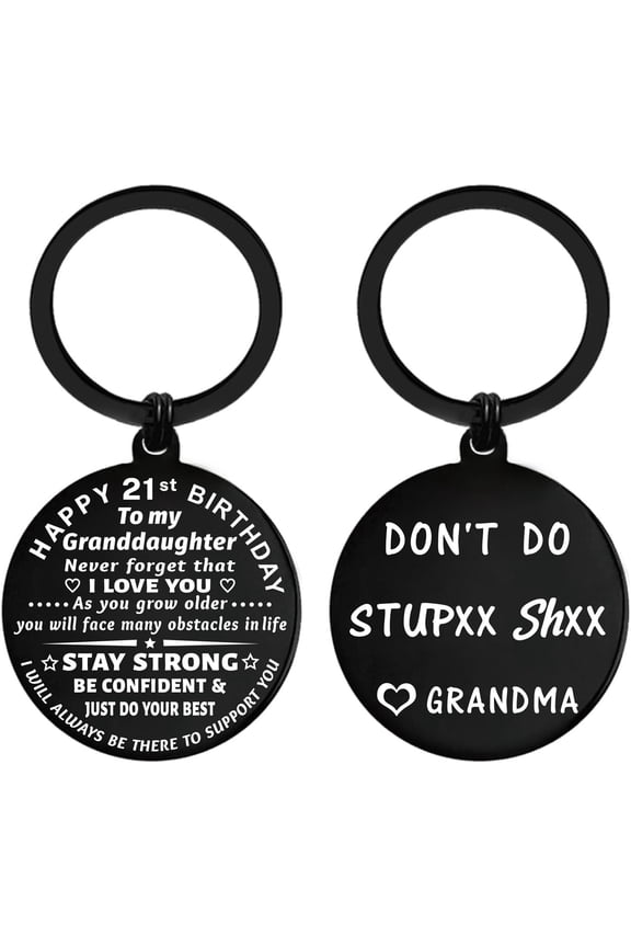 21st Birthday Decorations for Her, 21 Year Old Birthday Gift Ideas for Daughter Granddaughter Women, Keychain