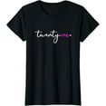 thumbnail image 1 of 21st Birthday Gift Idea for Her Women Twentyone | Pink T-ShirtMen and women, Black T-shirt, size: Extra large, 1 of 4