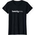 thumbnail image 1 of 21st Birthday Gift Ideas for Him Men T Shirt Twentyone Tee, 1 of 3